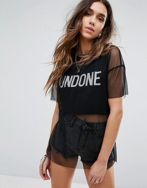 Sheer Overlay Top